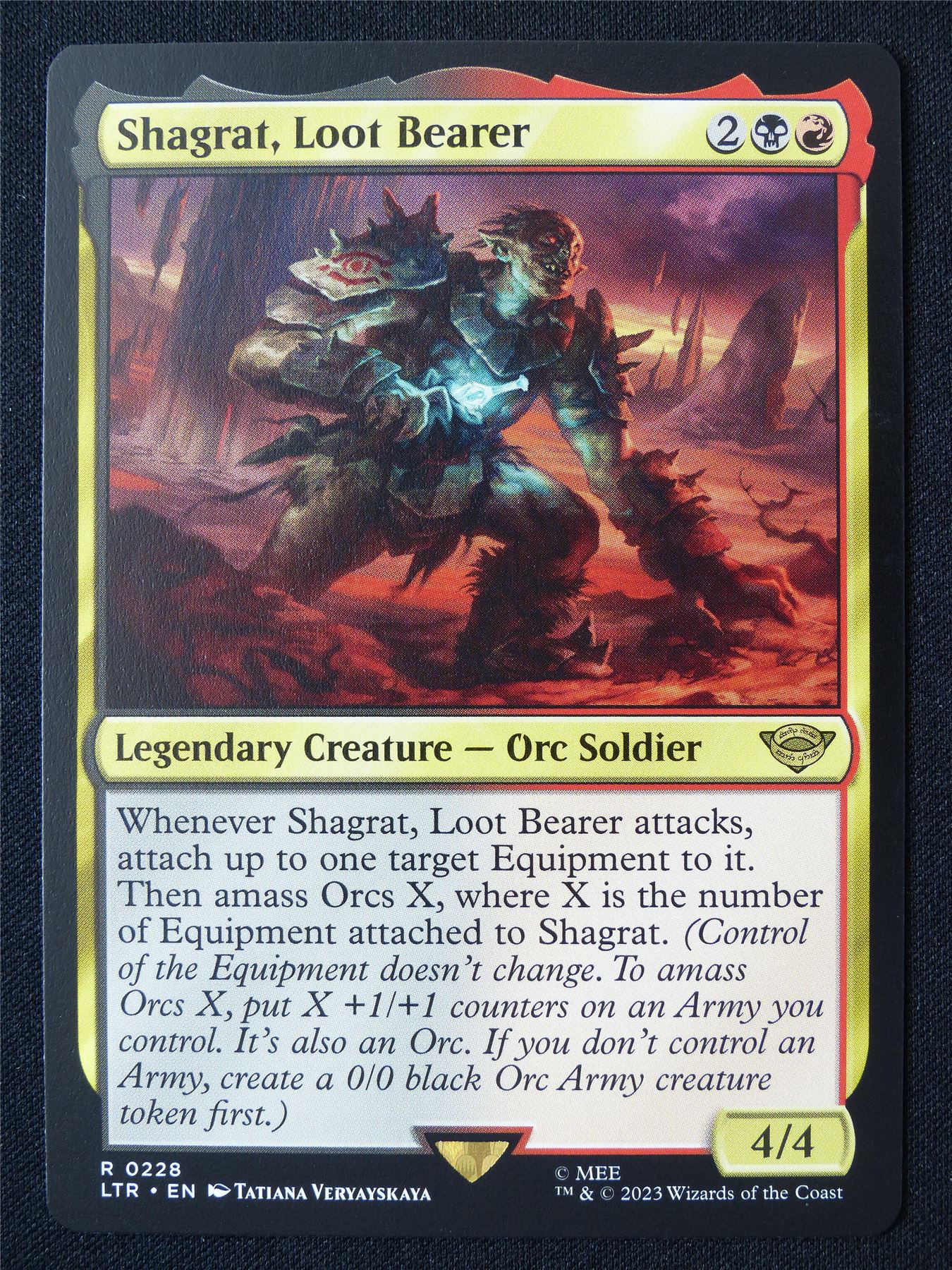 Shagrat Loot Bearer - LTR - Mtg Card #GD