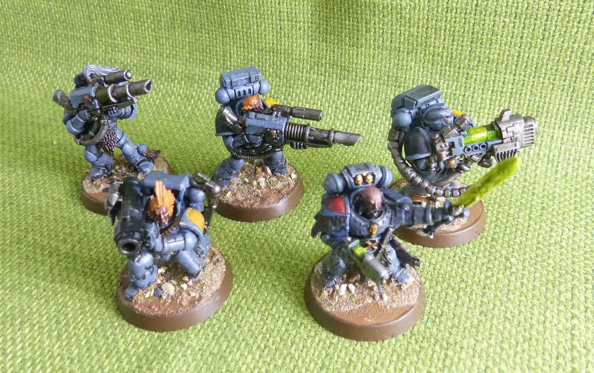 Space Wolves - Long Fangs Painted x 5 Models - Warhammer AoS 40k #R