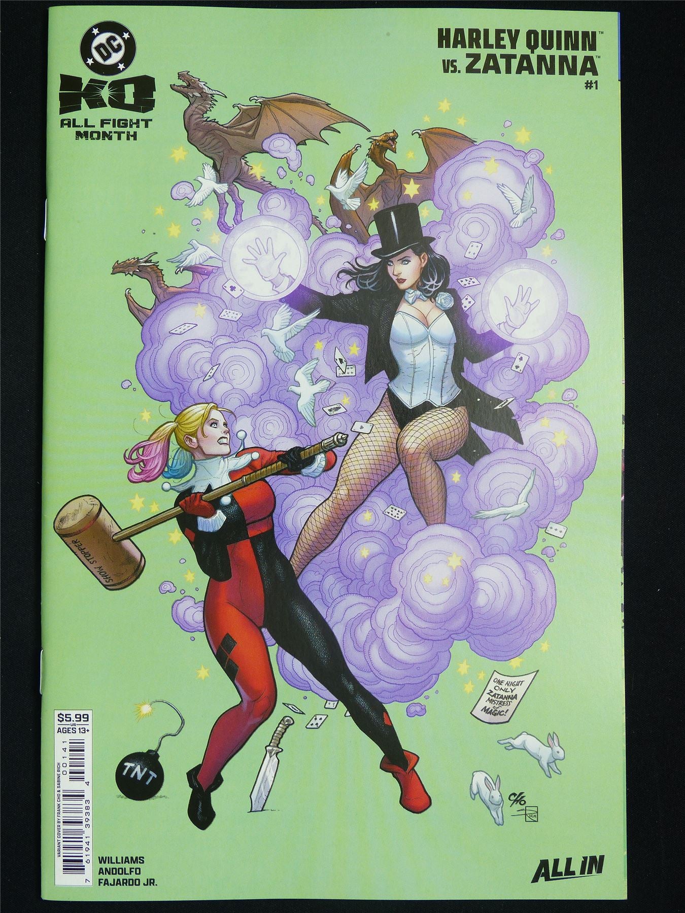 HARLEY Quinn vs Zatanna DC KO #1 - DC Comic #OJ