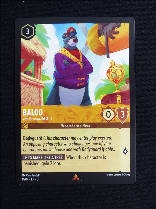 Baloo von Bruinwald XIII 1/204 - Lorcana Card #20N