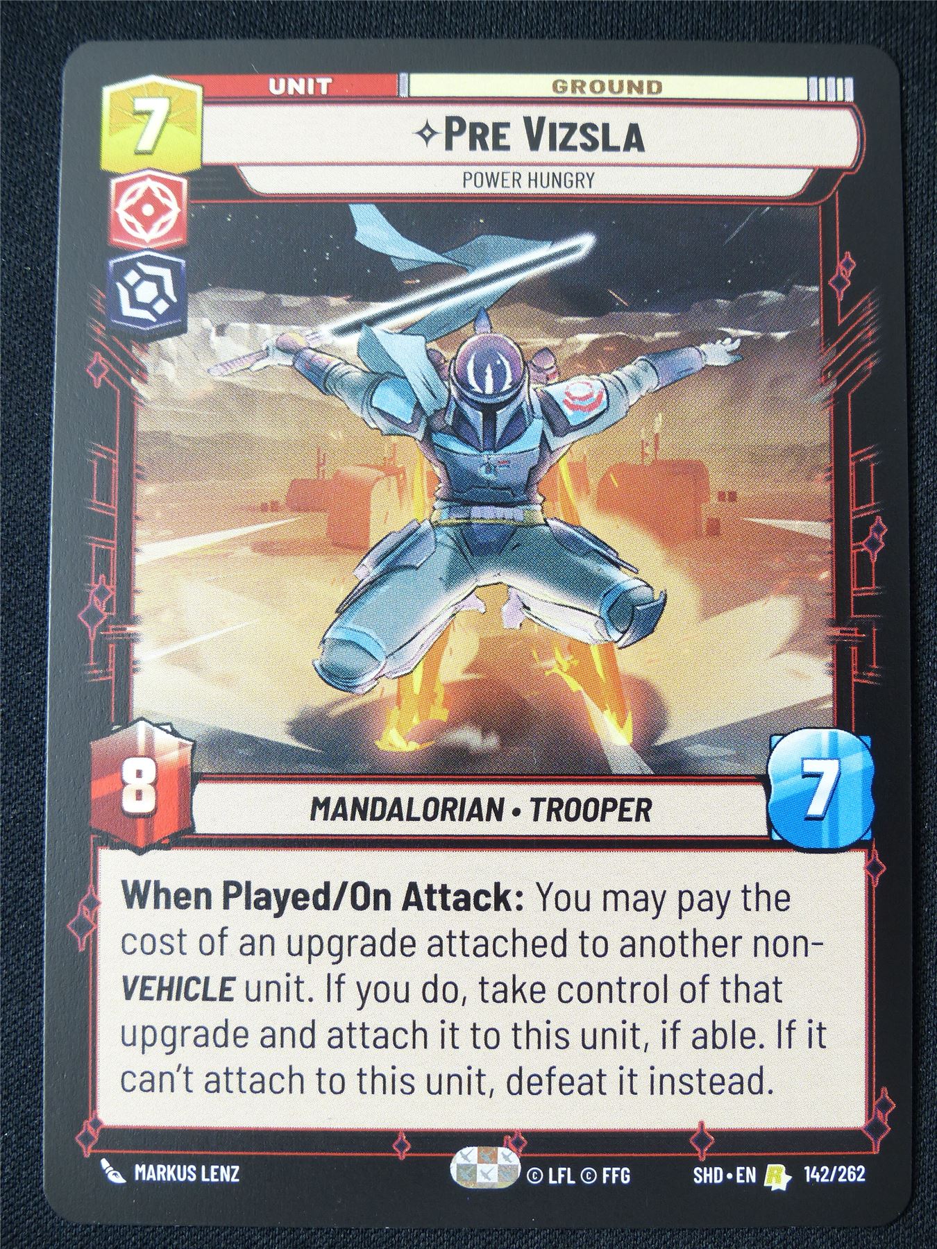 Pre Vizsla 142/262 - Star Wars Unlimited Card #11M