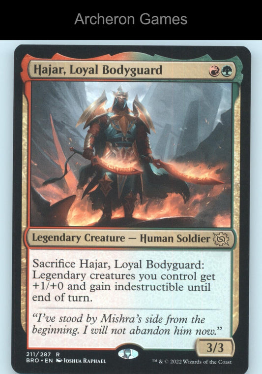 Hajar, Loyal Bodyguard 211 R MTG Card The Brothers' War