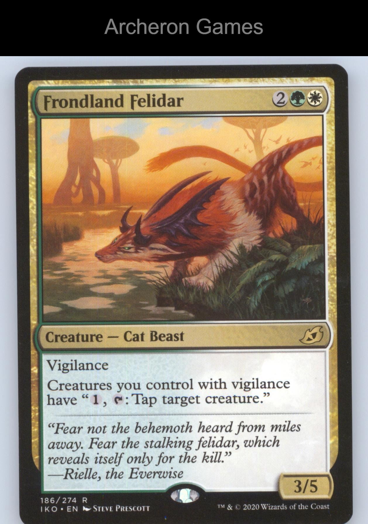 Frondland Felidar 186 R MTG Card Ikoria: Lair of Behemoths