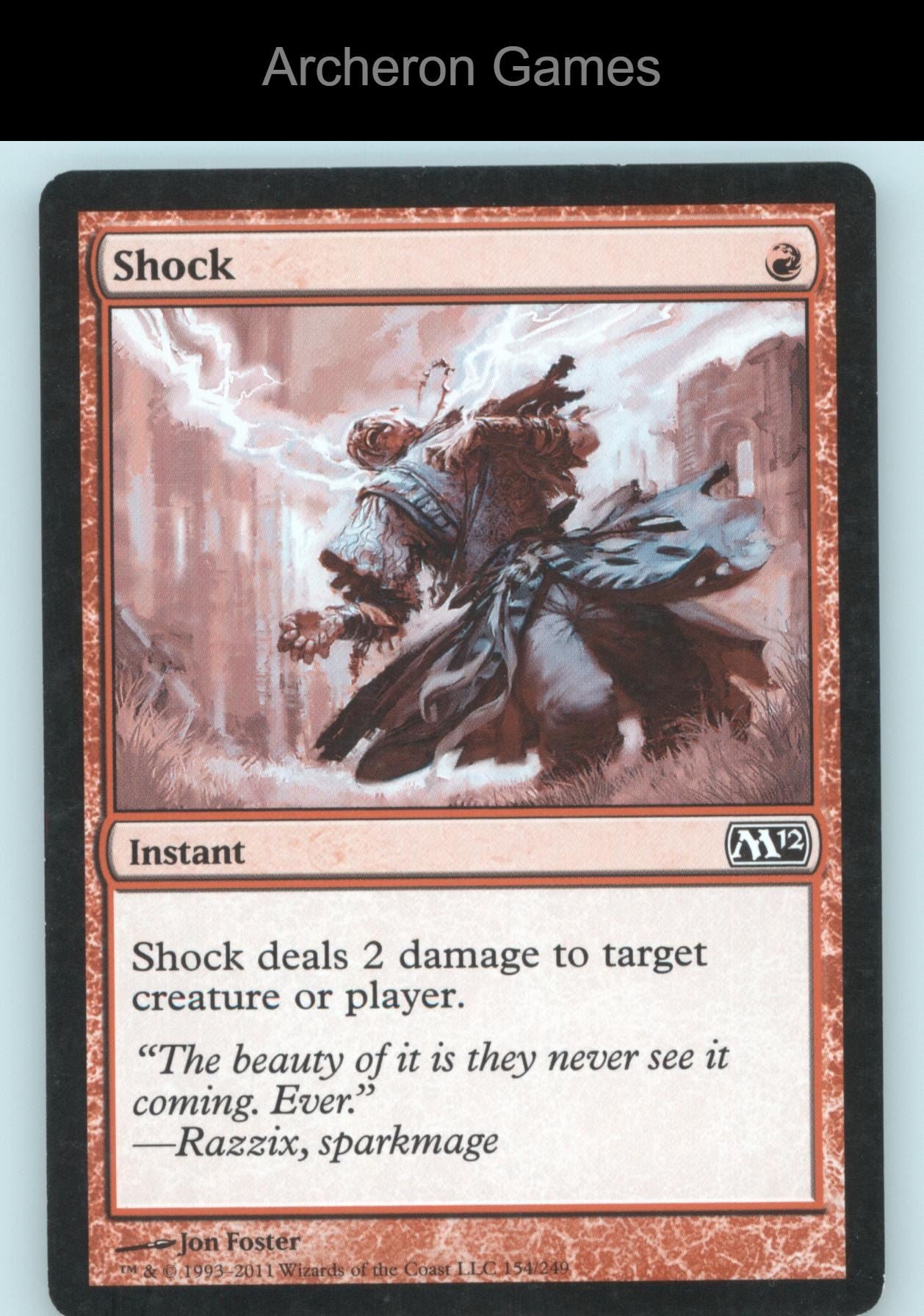 Shock 154 C MTG Card Magic 2012 (M12)