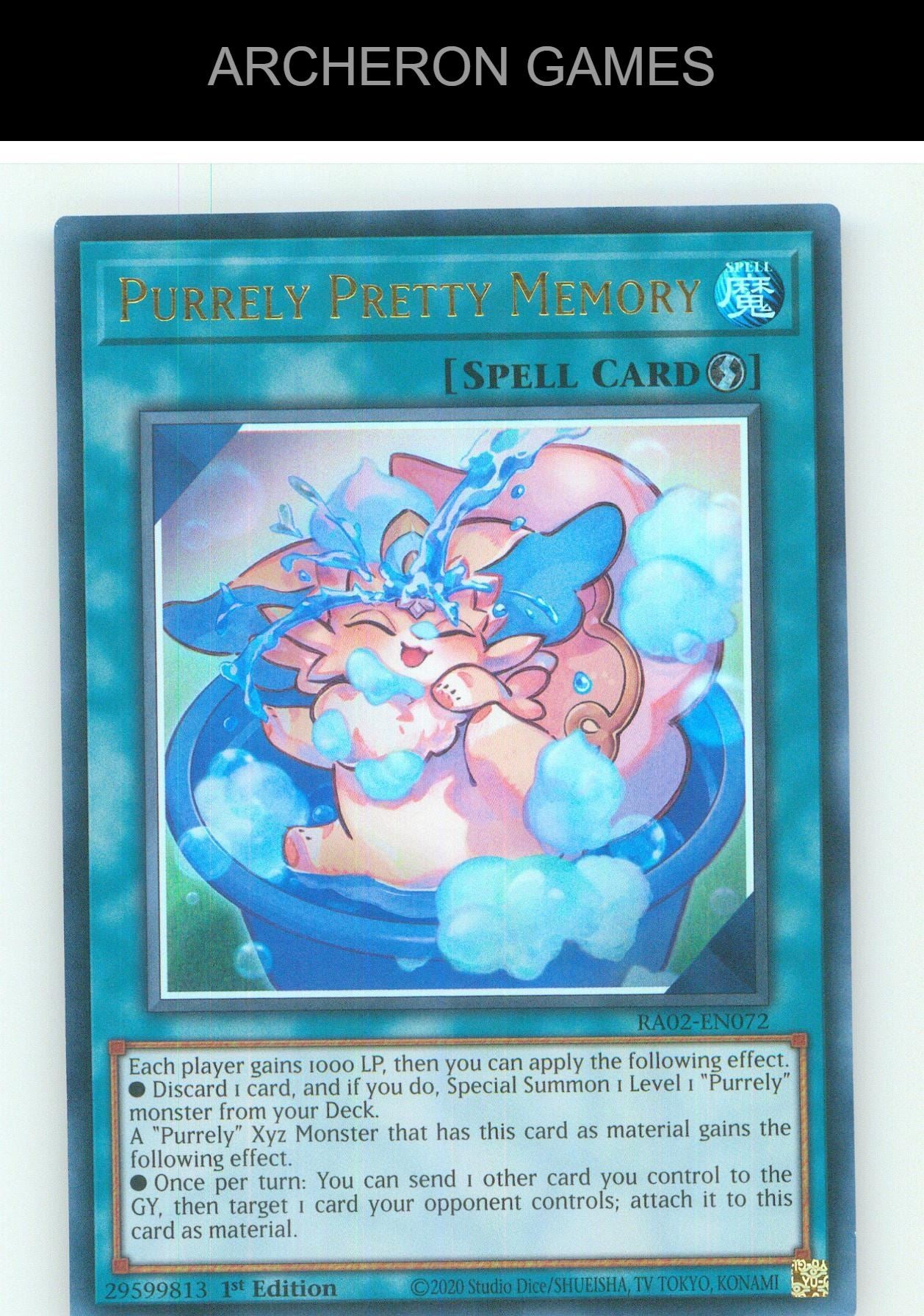 Purrely Pretty Memory (UR) UR YUGIOH Card 1st Edition