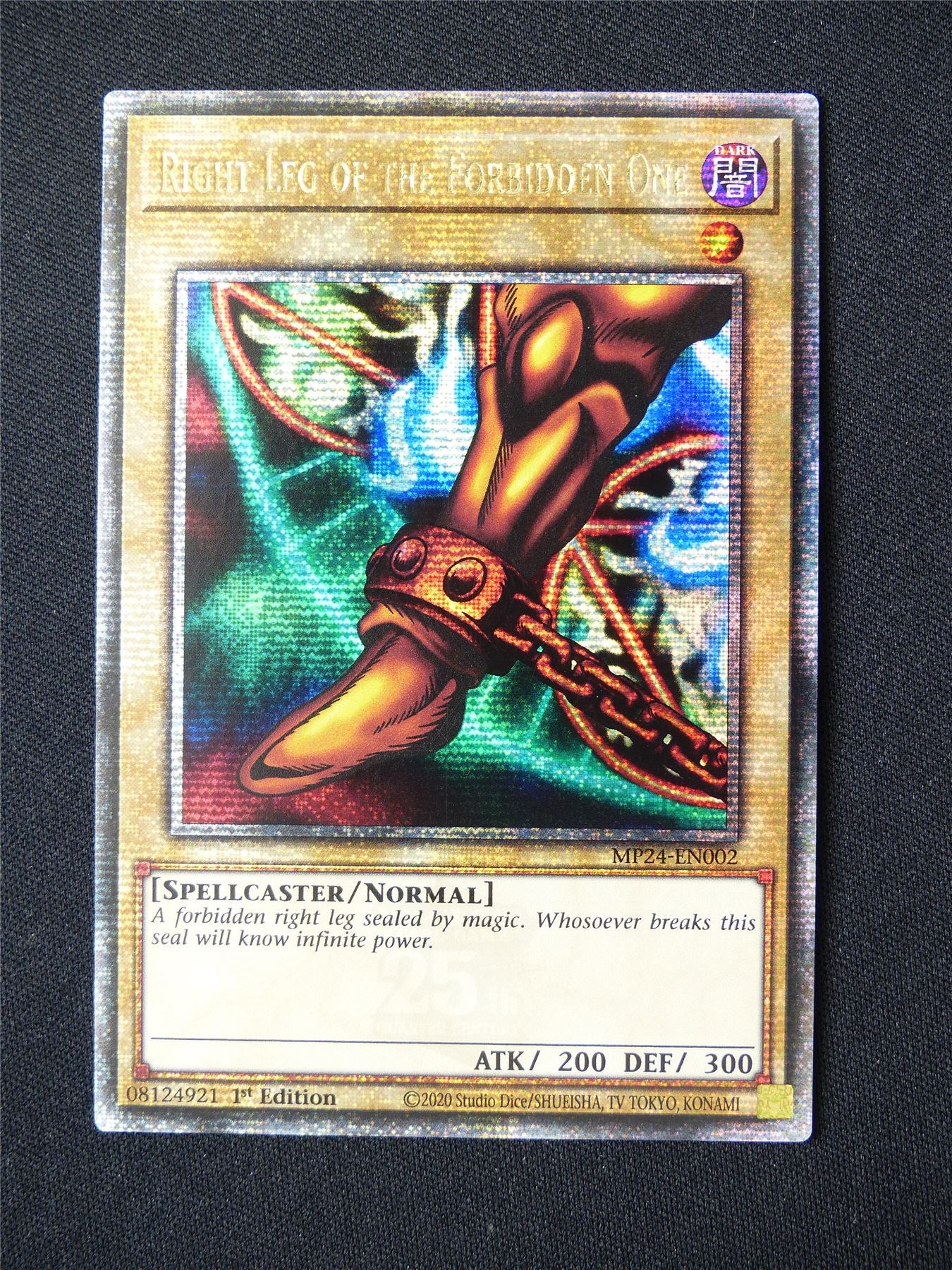 Right Leg of the Forbidden One MP24 Quarter Century Rare - 1st ed Yugioh Card #3R4