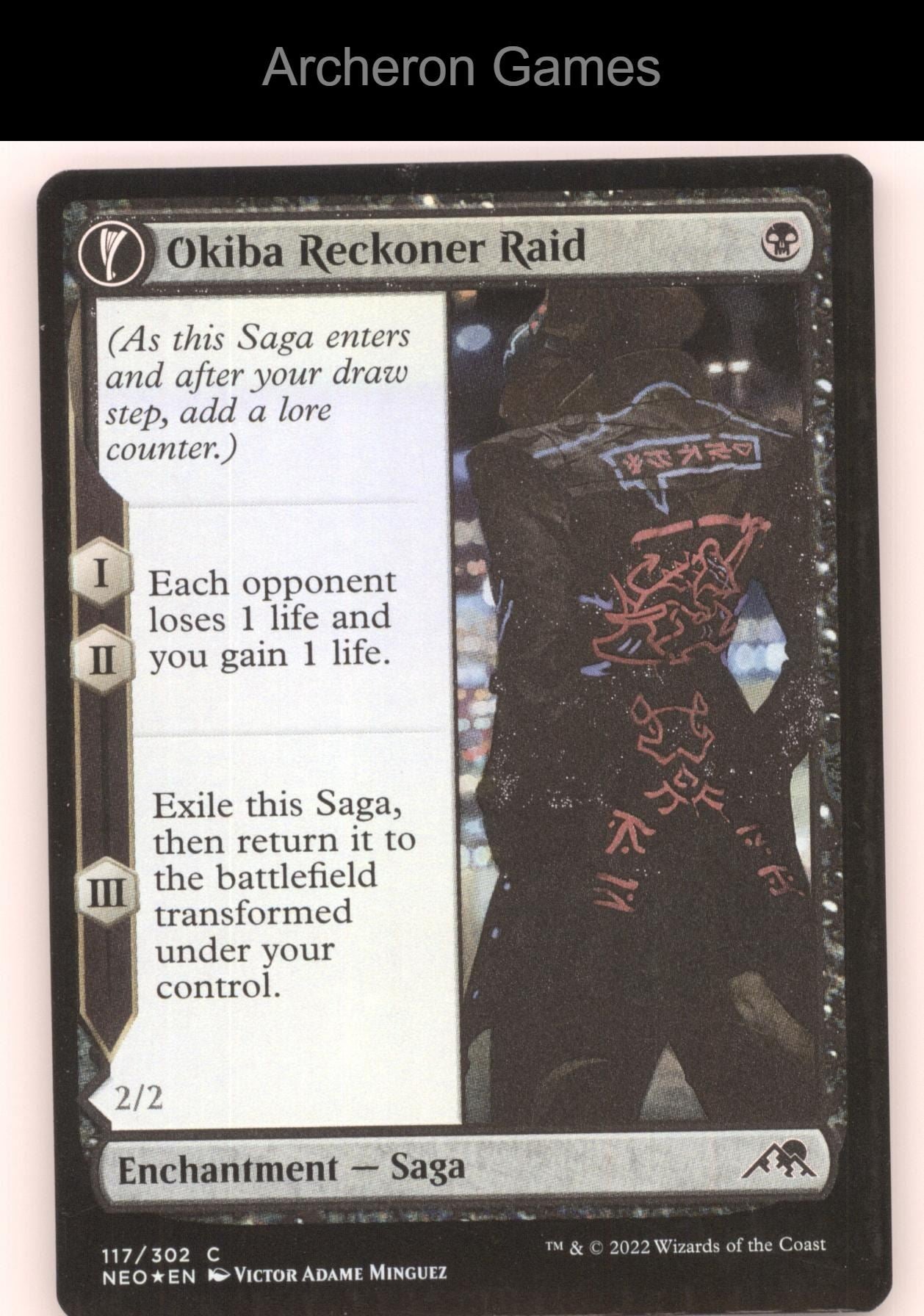Okiba Reckoner Raid 117 C MTG Card Kamigawa: Neon Dynasty