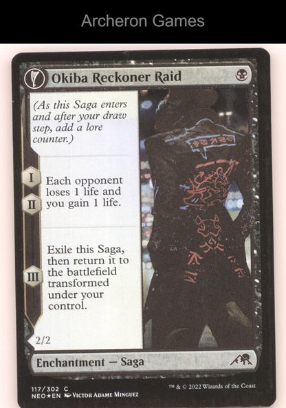 Okiba Reckoner Raid 117 C MTG Card Kamigawa: Neon Dynasty