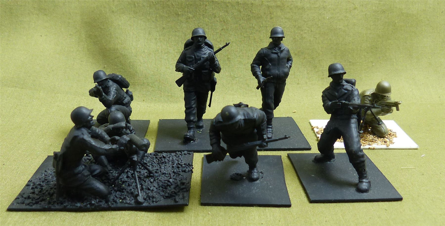 British Assault Troop and Machine Gun 1/35 scale - WW2 Model #17A