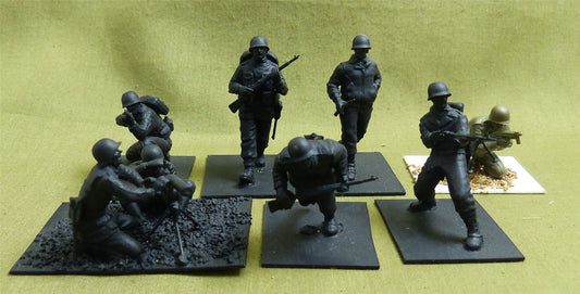 British Assault Troop and Machine Gun 1/35 scale - WW2 Model #17A