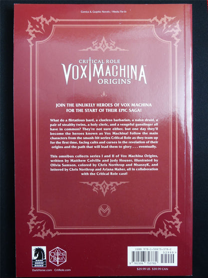 Critical Role: Vox Machina Origins Omnibus I and II - Dark Horse Graphic Softback #49J