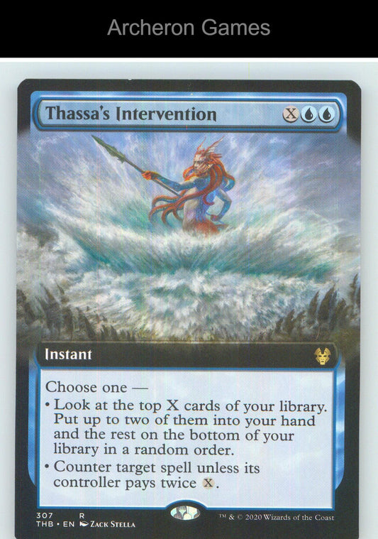 Thassa's Intervention (Extended Art) THB 307 R MTG Card NM/EX+