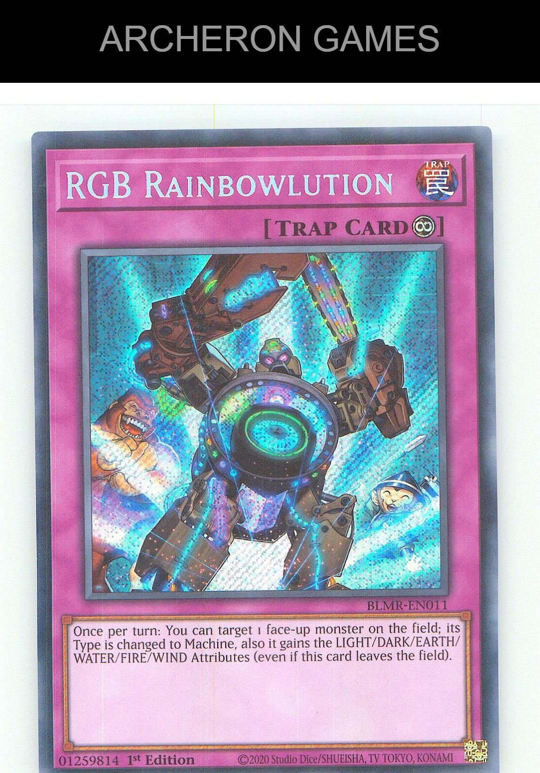 RGB Rainbowlution SEC YUGIOH Card 1st Edition