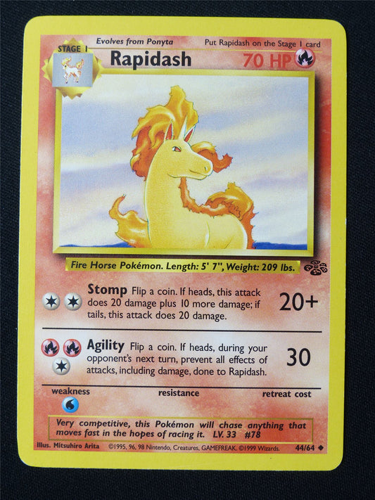 Rapidash 44/64 Jungle LP - Pokemon Card #IU