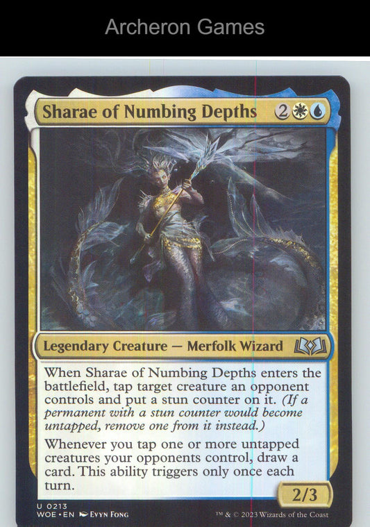 Sharae of Numbing Depths WOE 213 UC MTG Card NM/EX+