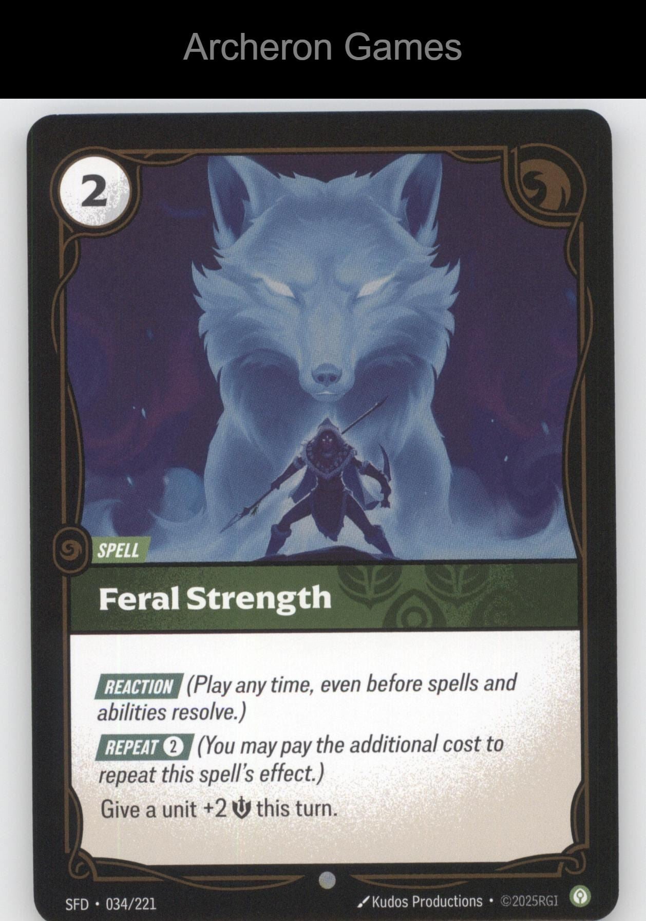 Feral Strength SFD 034/221 C  Card Spiritforged