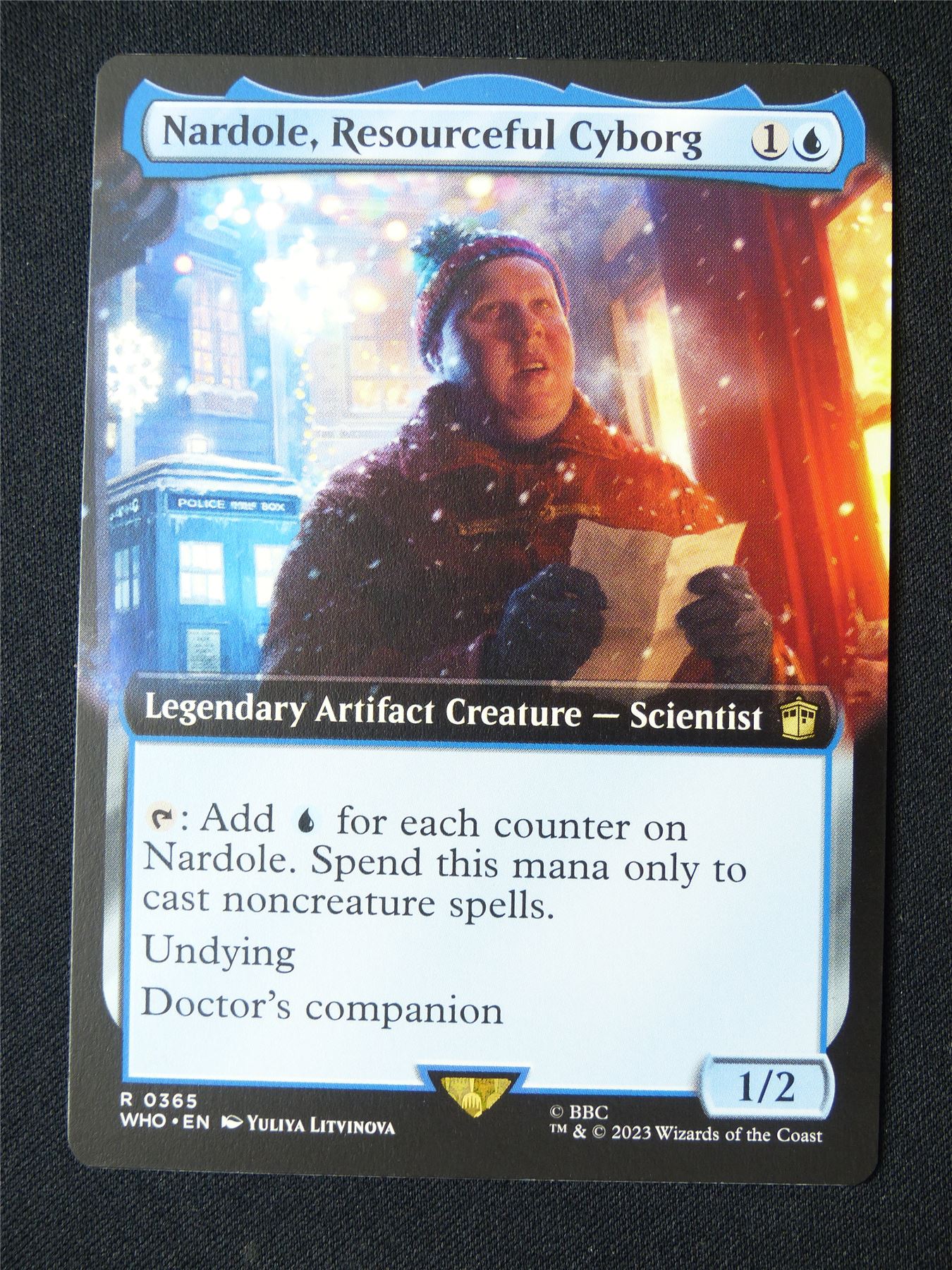 Nardole Resourceful Cyborg Extended Art - WHO - Mtg Card #31K