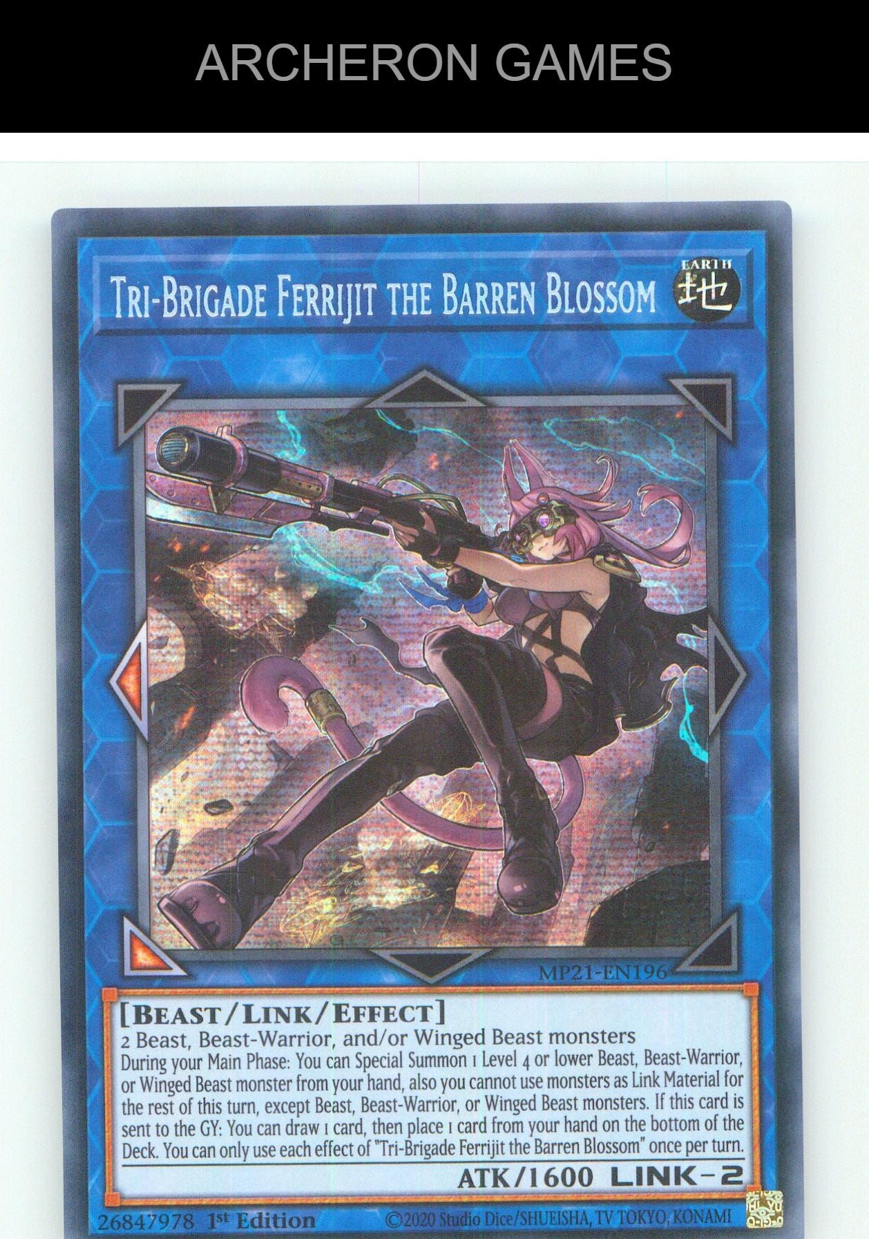 Tri-Brigade Ferrijit the Barren Blossom YUGIOH Card 1st Edition