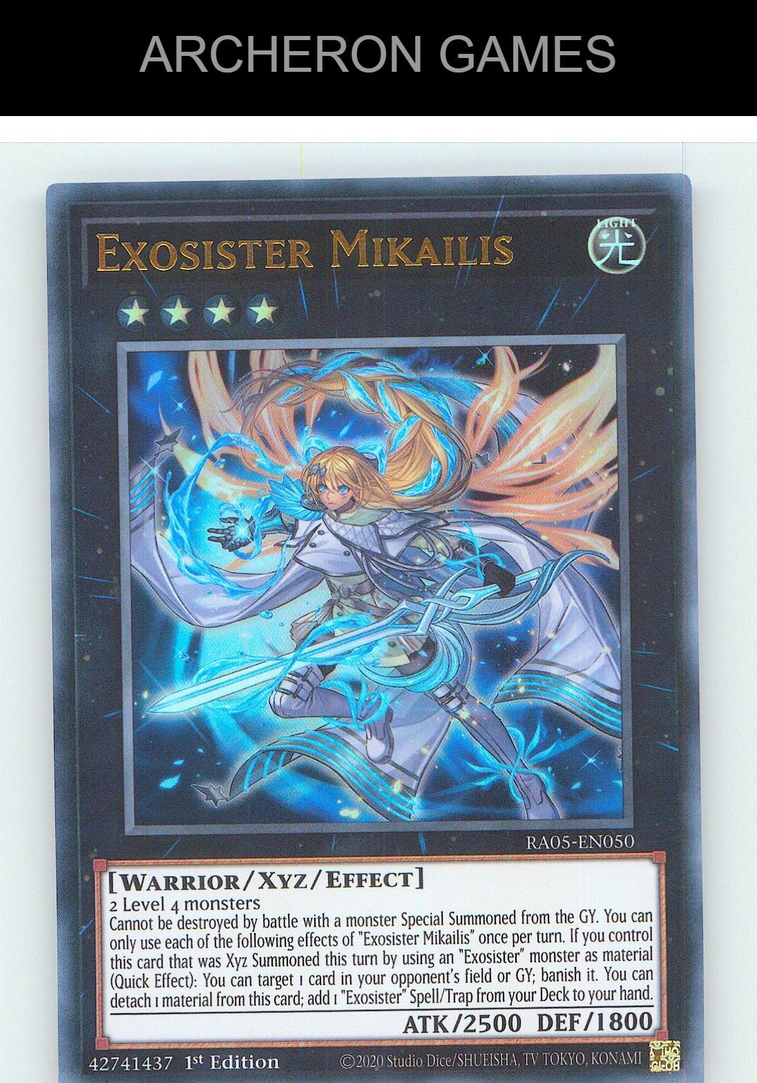 Exosister Mikailis Ultra Rare YUGIOH Card 1st Edition