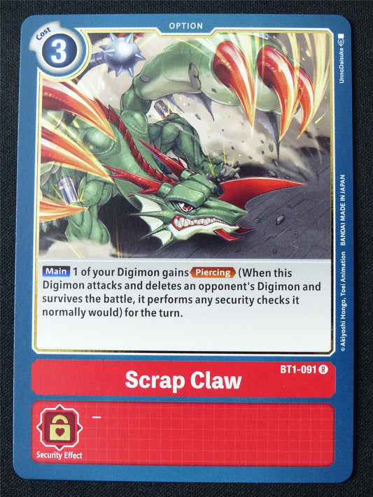 Scrap Claw BT1-091 R - Digimon Card #16S