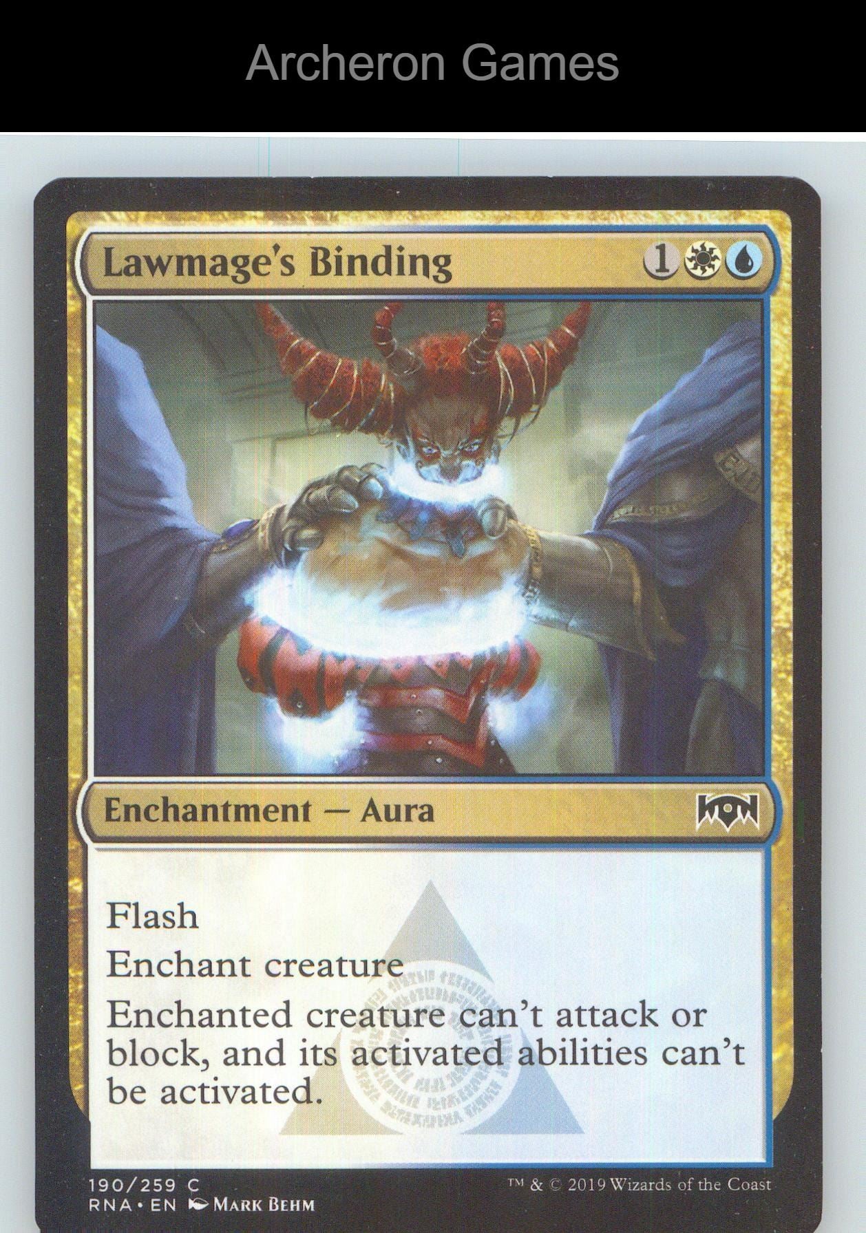 Lawmage's Binding RNA 190 C MTG Card NM/EX+