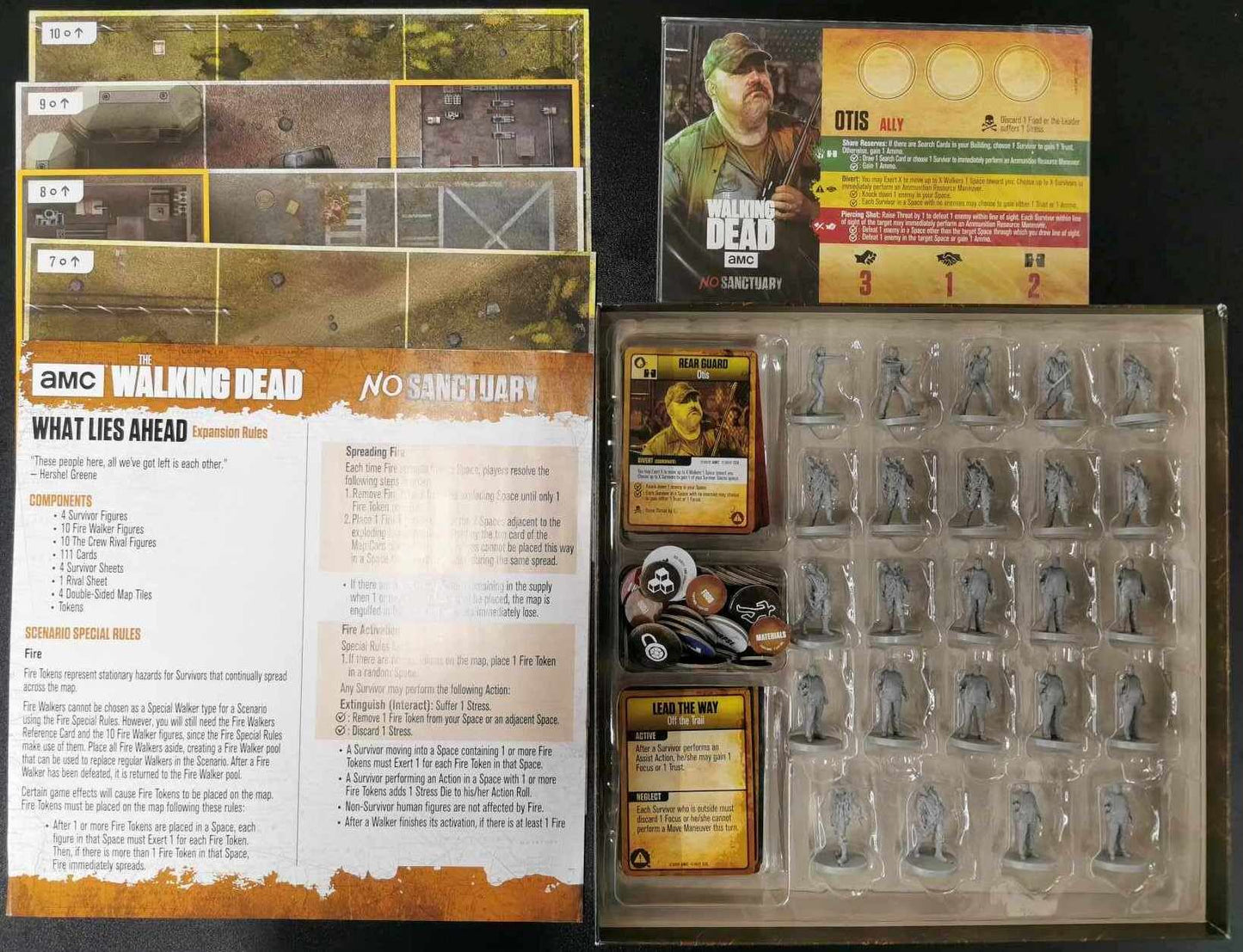 AMC's The Walking Dead: No Sanctuary - What Lies Ahead Expansion Board Game #9HX