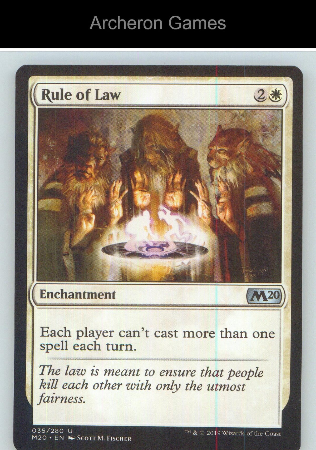 Rule of Law M20 35 UC MTG Card NM/EX+