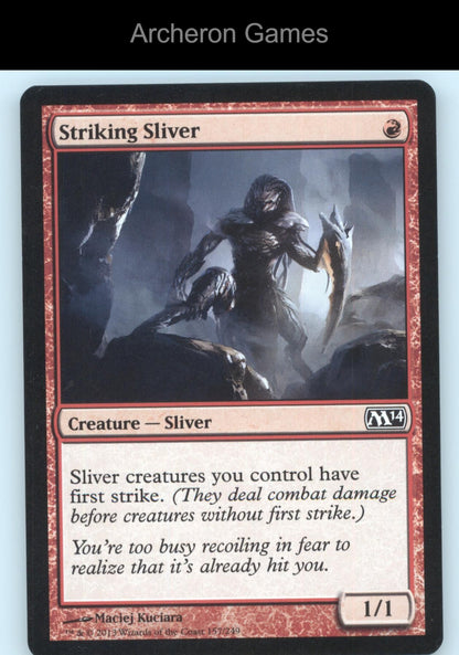 Striking Sliver 157 C MTG Card Magic 2014 (M14)