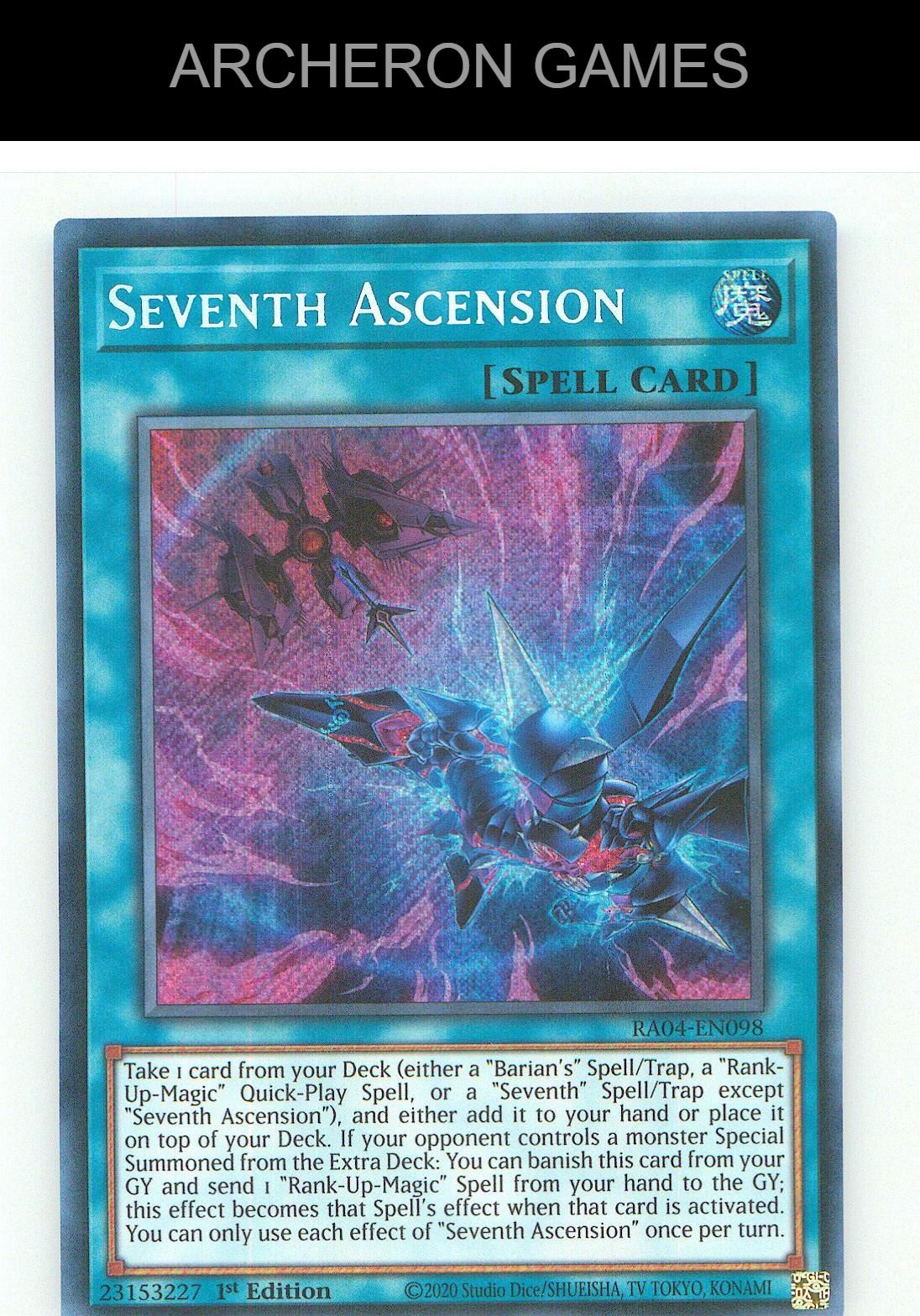 Seventh Ascension (Secret Rare) SEC YUGIOH Card 1st Edition