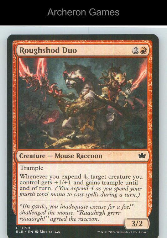 Roughshod Duo BLB 150 C MTG Card NM/EX+