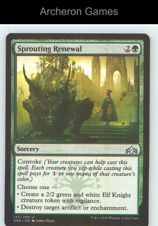 Sprouting Renewal GRN 145 UC MTG Card NM/EX+