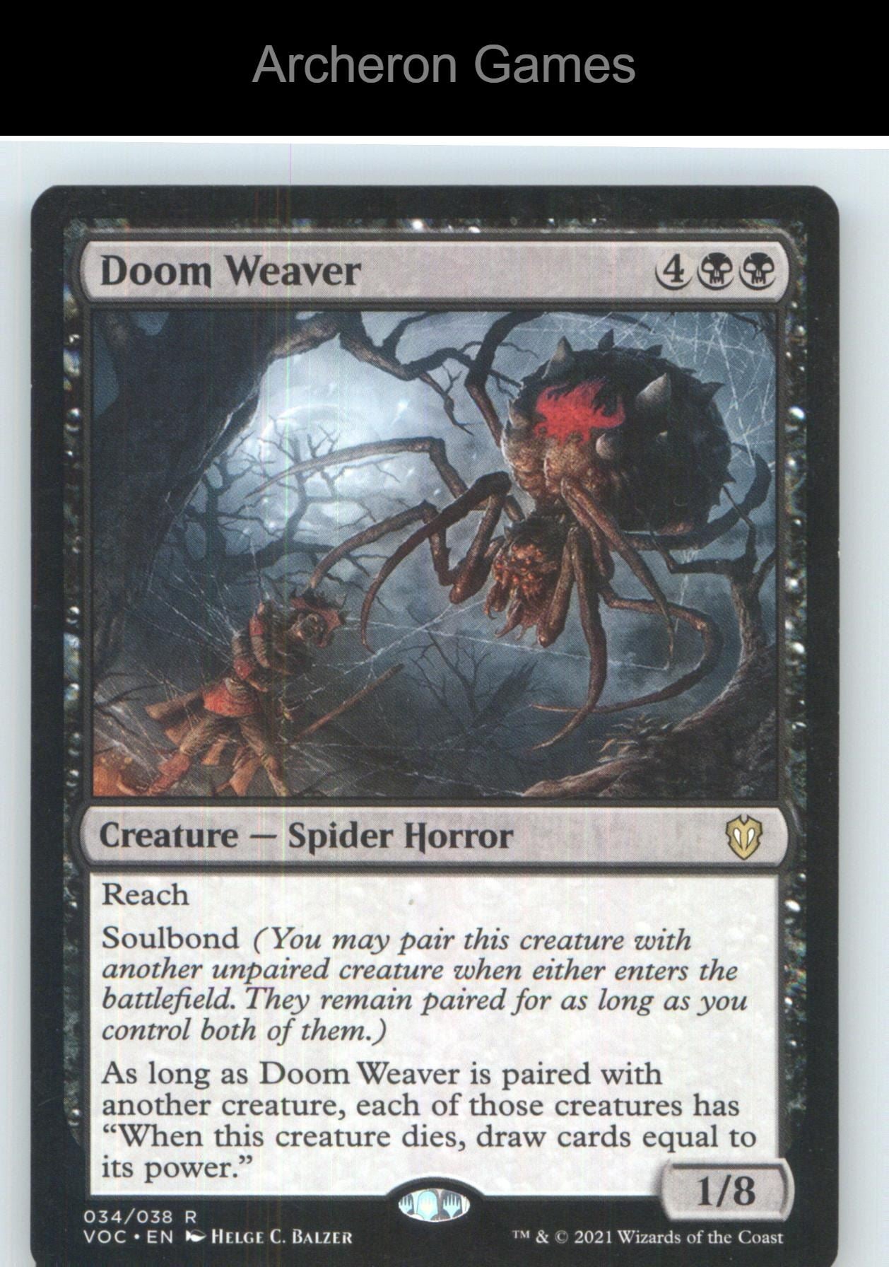Doom Weaver VOC 34 R MTG Card NM/EX+