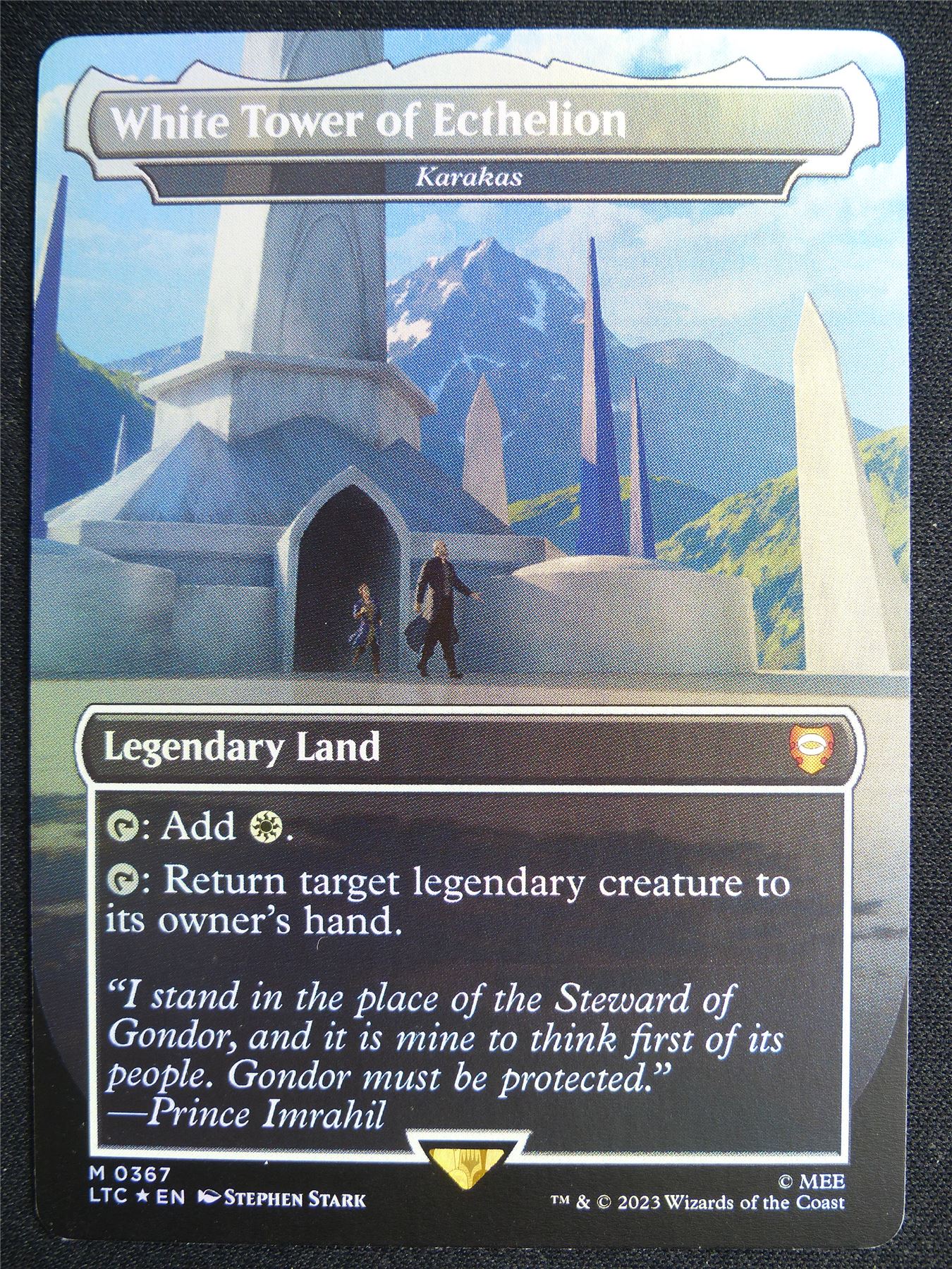 White Tower of Ecthelion / Karakas Borderless Foil - LTC - Mtg Card #4N4