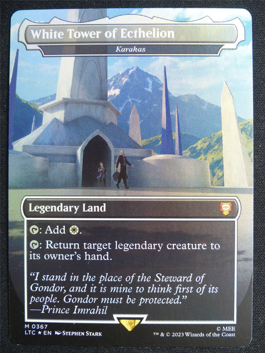 White Tower of Ecthelion / Karakas Borderless Foil - LTC - Mtg Card #4N4
