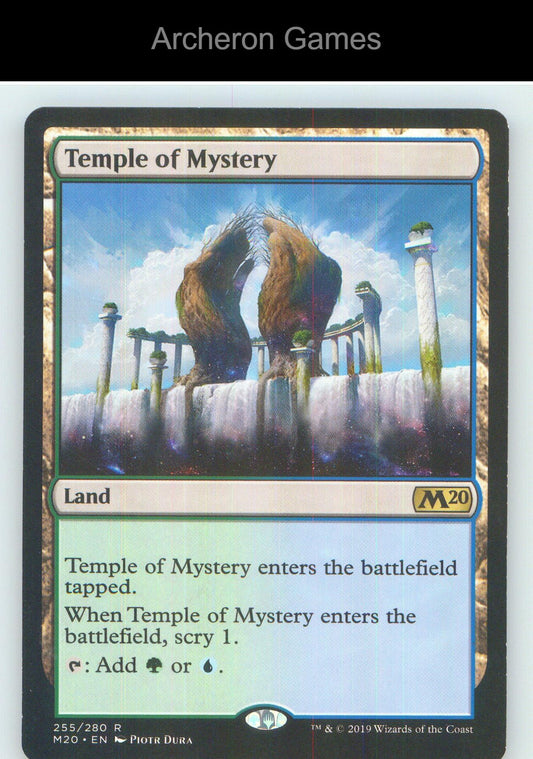 Temple of Mystery M20 255 R MTG Card NM/EX+