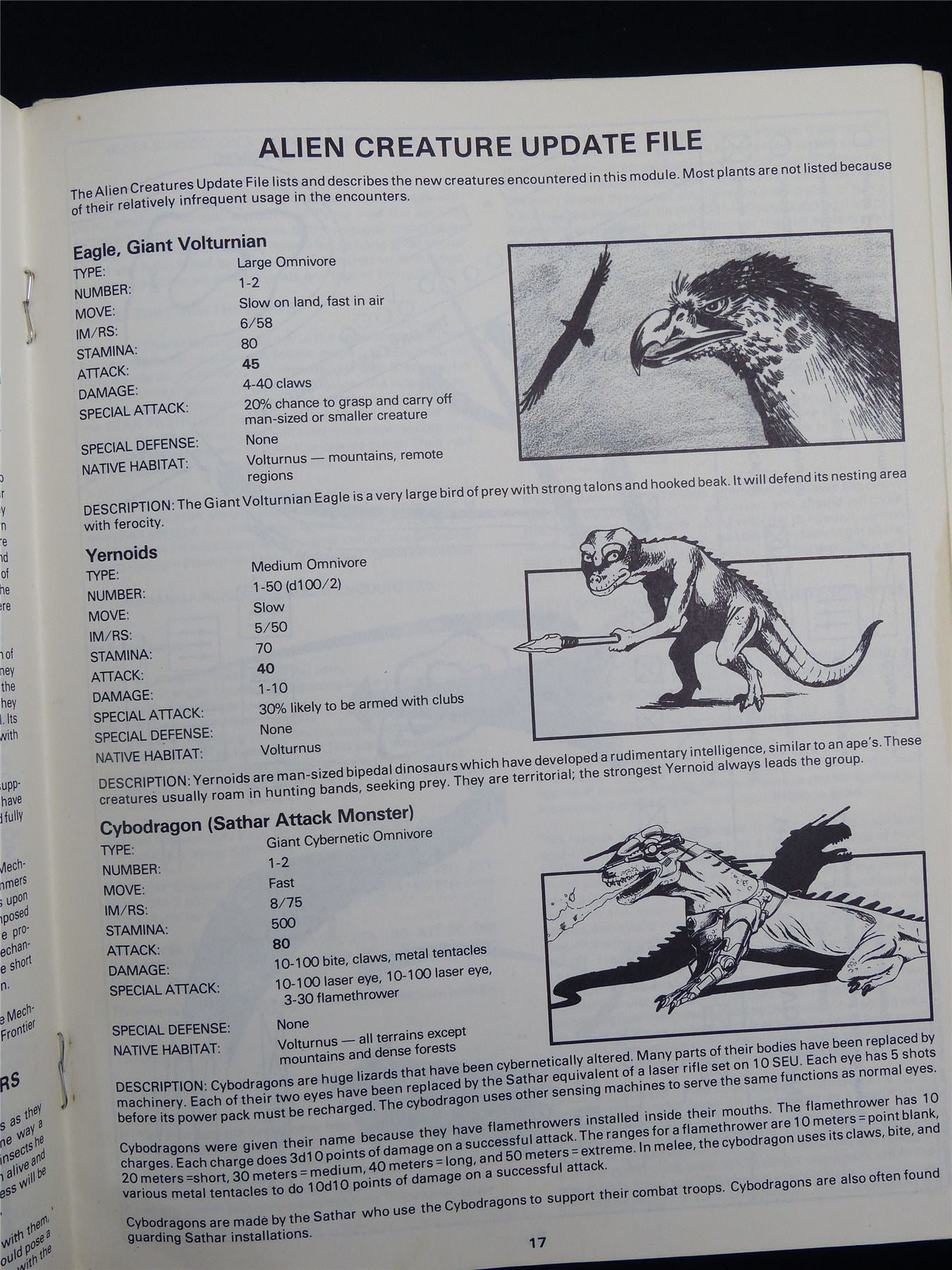 Star Frontiers Adventure Module: Starspawn of Volturnus - Roleplay Booklet #2S0