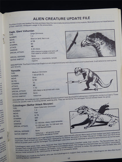 Star Frontiers Adventure Module: Starspawn of Volturnus - Roleplay Booklet #2S0