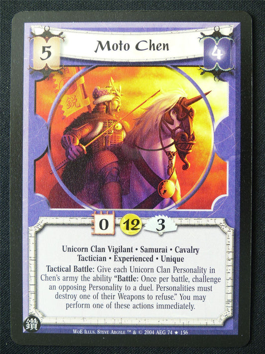 Moto Chen - WoE - Legend of the Five Rings L5R Card #UO