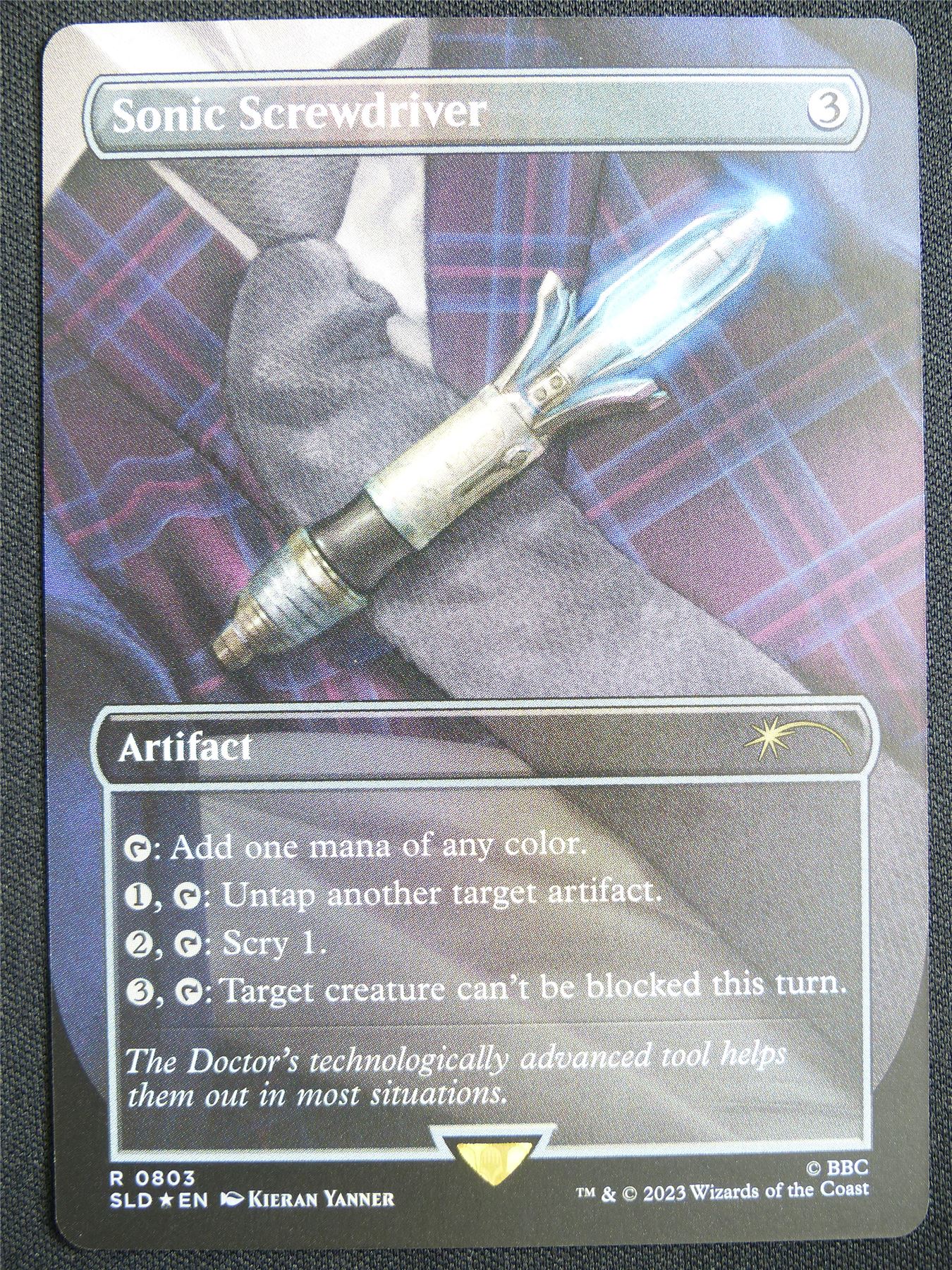 Sonic Screwdriver Borderless Foil - SLD - Mtg Card #1ZY