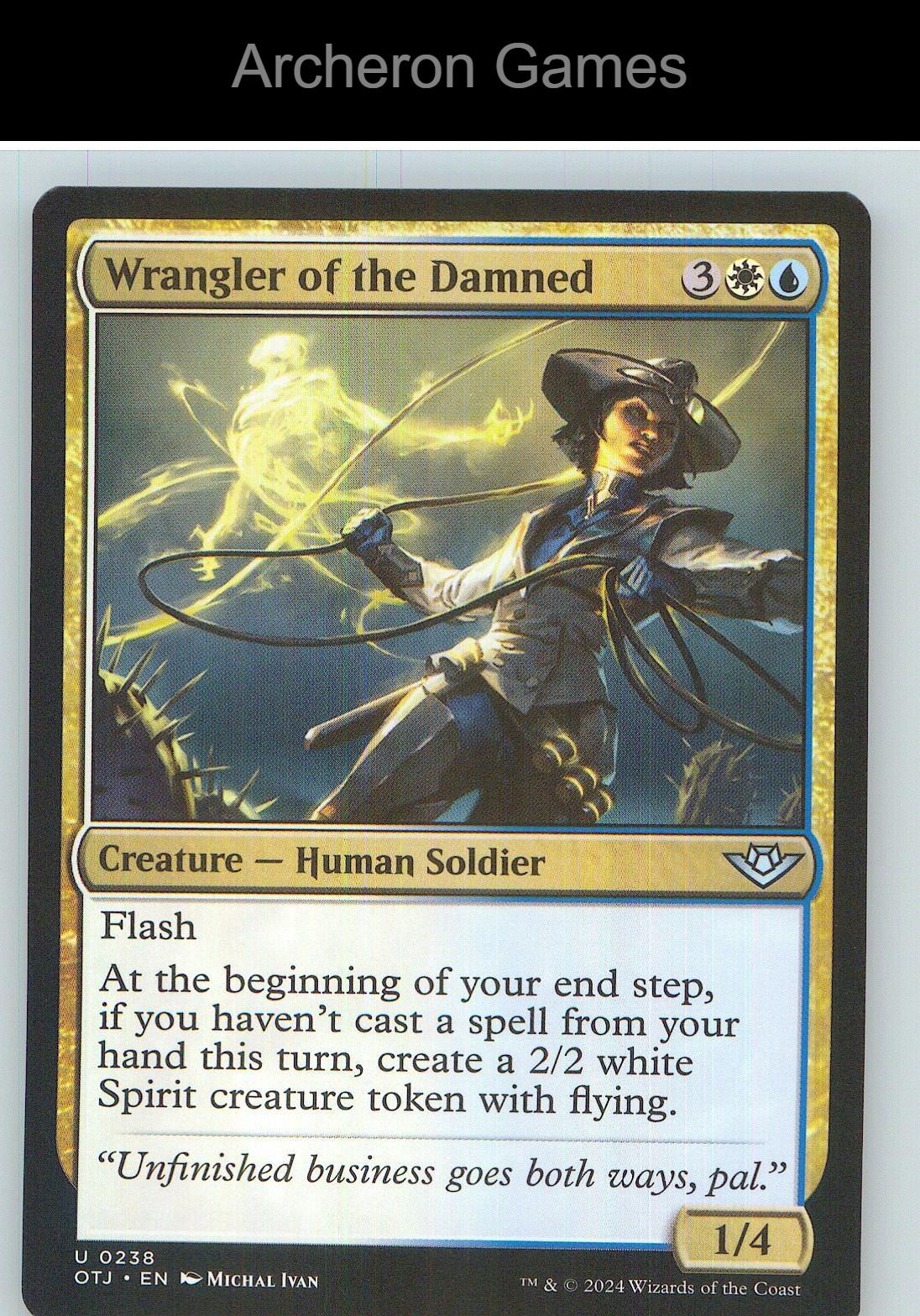 Wrangler of the Damned OTJ 238 UC MTG Card NM/EX+