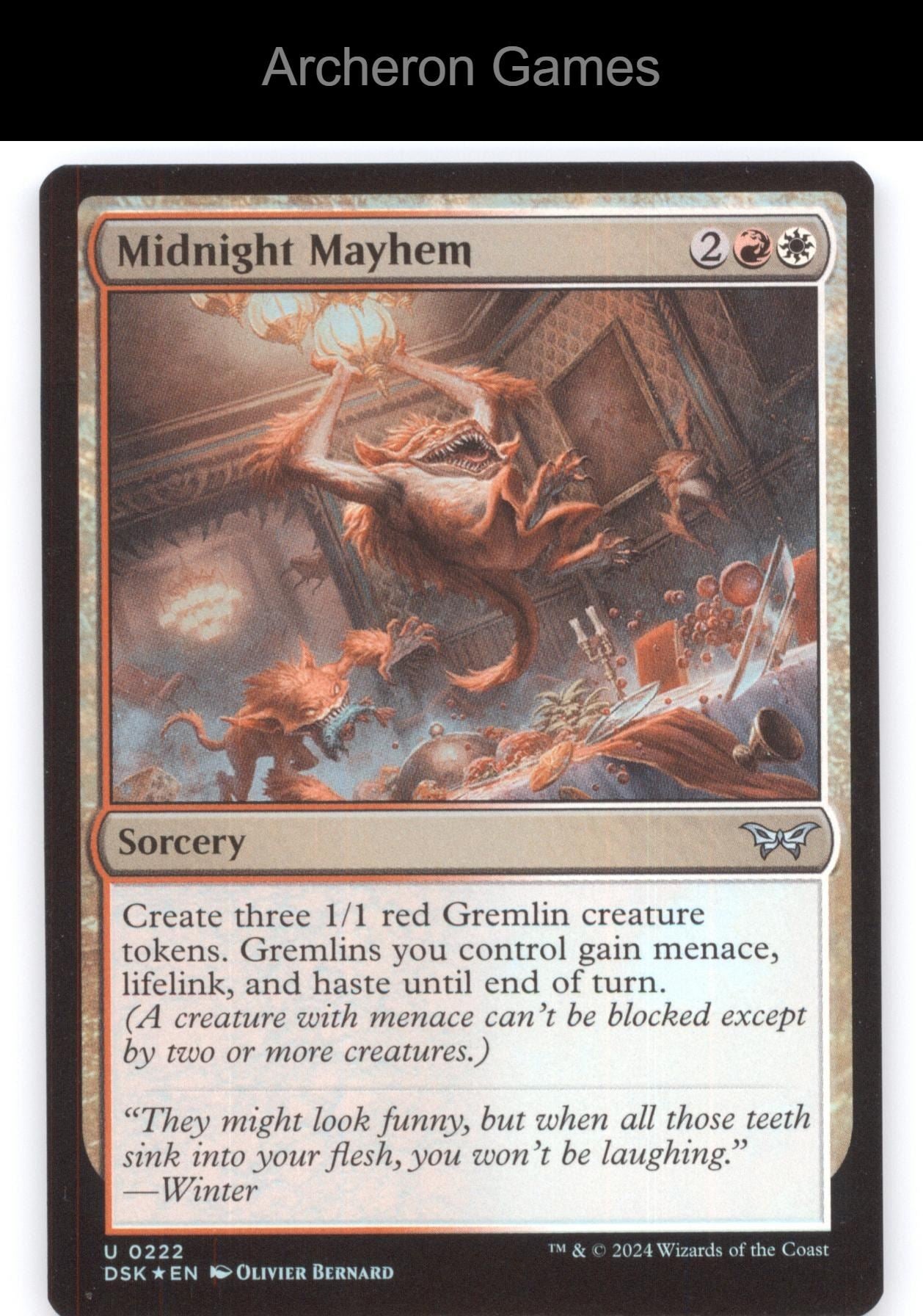 Midnight Mayhem 222 UC MTG Card Duskmourn: House of Horror