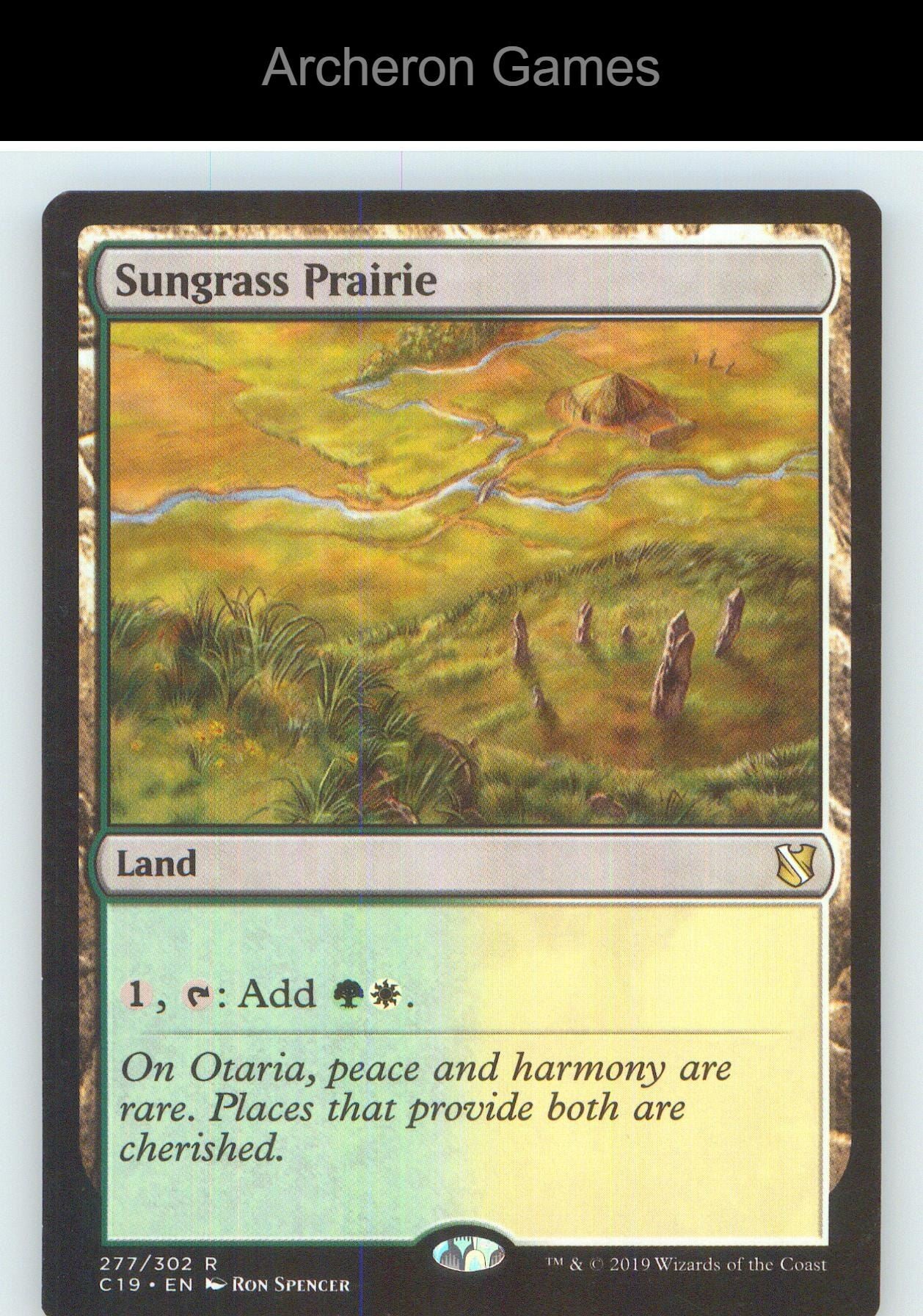 Sungrass Prairie C19 277 R MTG Card NM/EX+