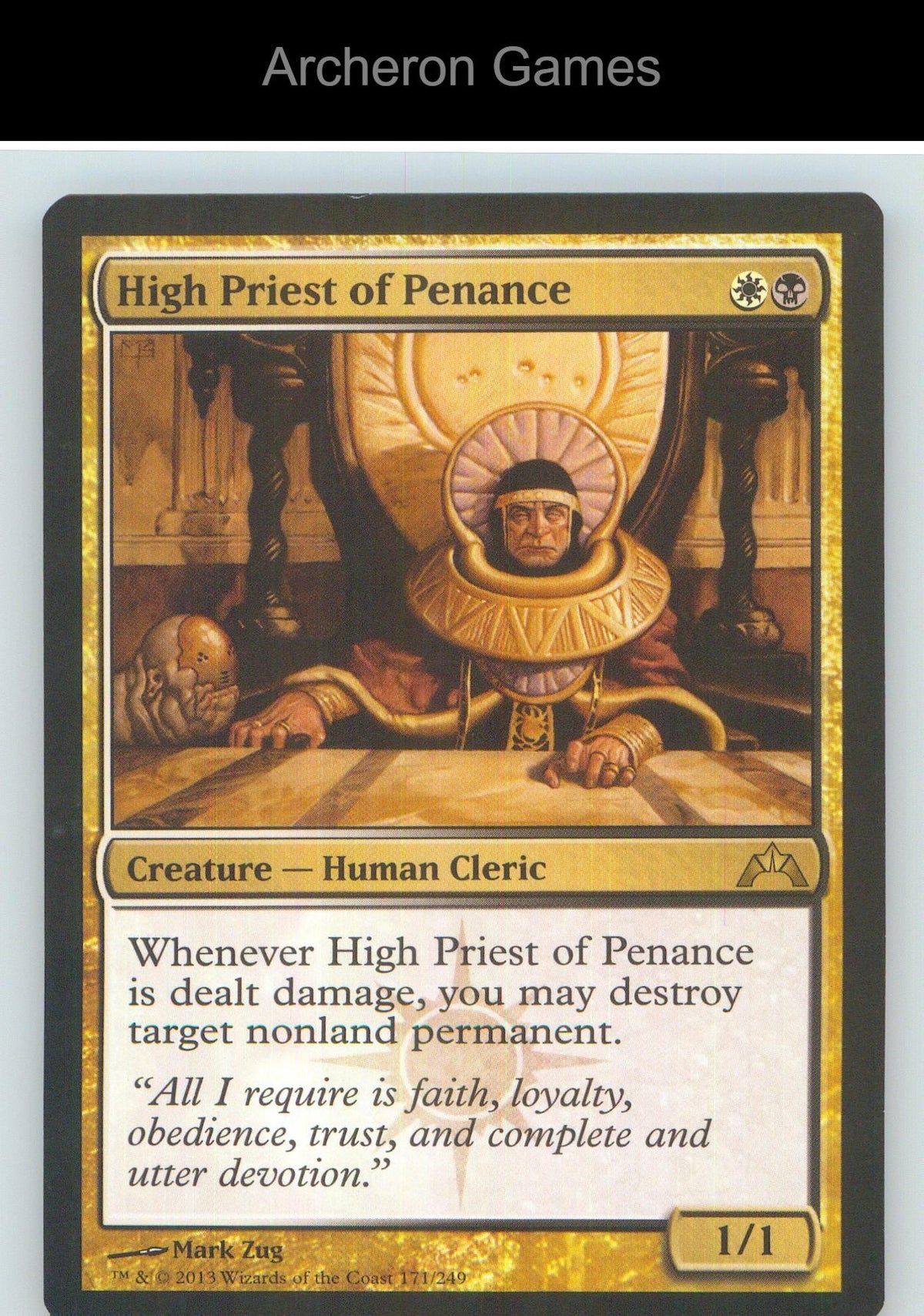 High Priest of Penance GTC 171 R MTG Card NM/EX+