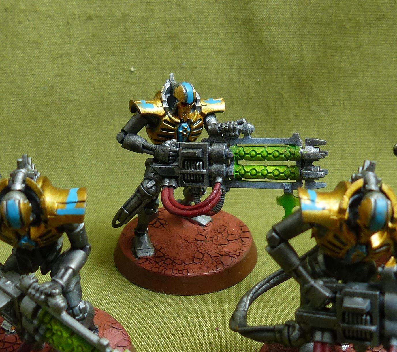 Immortals with Gauss Blasters painted - Necrons - Warhammer 40K #2D3