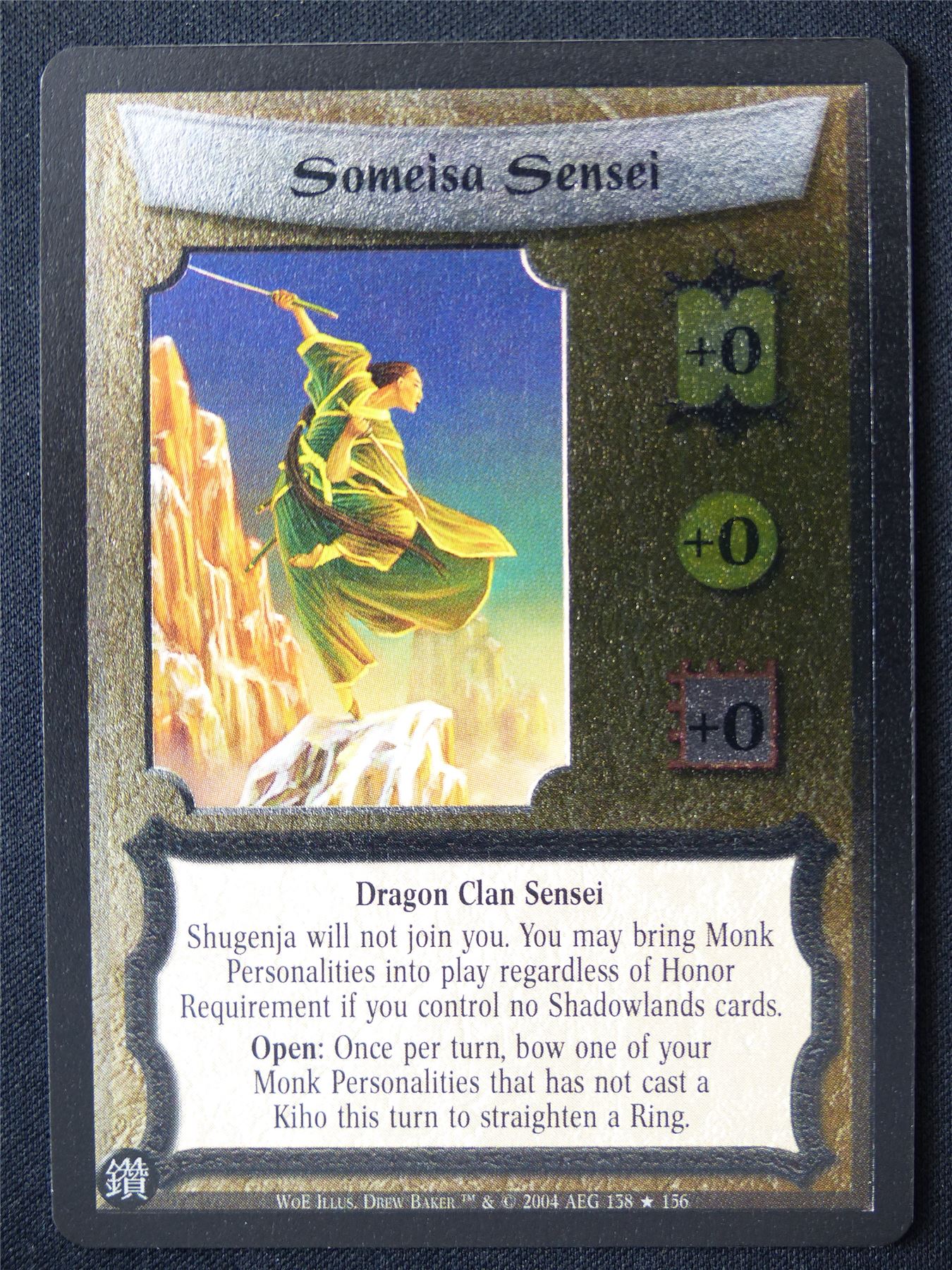 Someisa Sensei Foil - WoE - Legend of the Five Rings L5R Card #VW