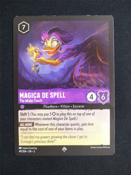 Magica De Spell The Midas Touch 49/204 - Lorcana Card #202