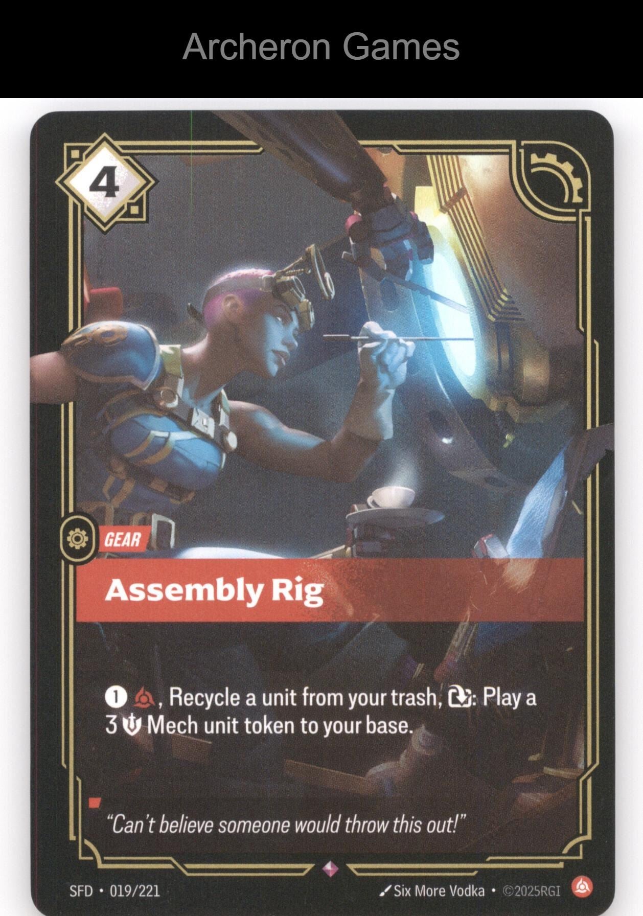 Assembly Rig SFD 019/221 R  Card Spiritforged