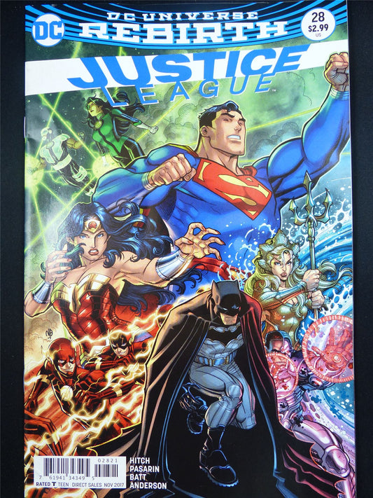JUSTICE League #28 Rebirth - DC Comic #523