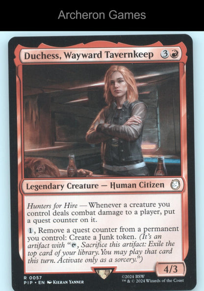 Duchess, Wayward Tavernkeep 57 R MTG Card Universes Beyond: Fallout