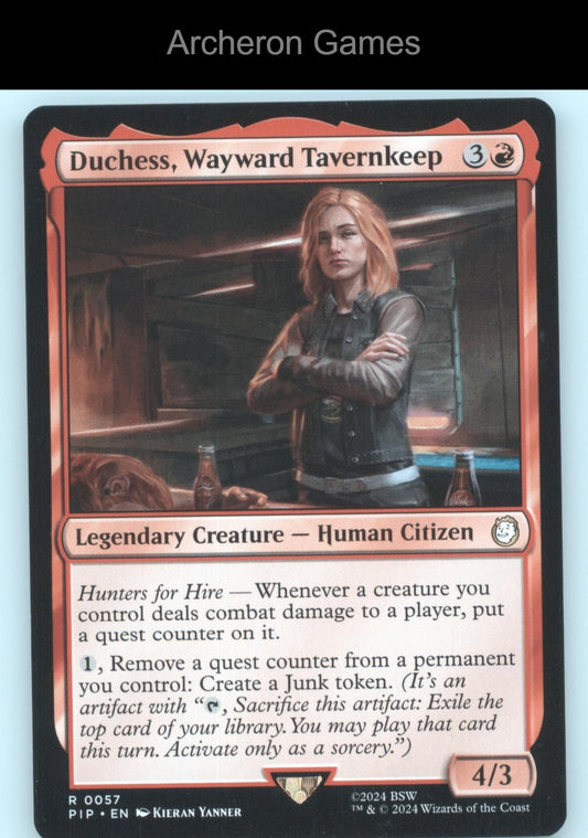 Duchess, Wayward Tavernkeep 57 R MTG Card Universes Beyond: Fallout